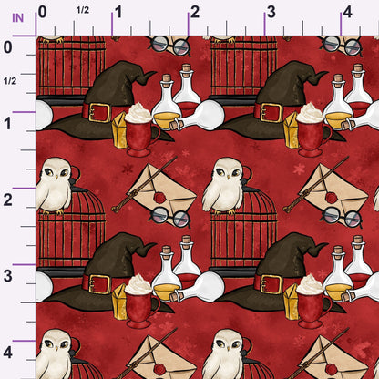 Owl Post Academy Pattern 21 Minky Fabric