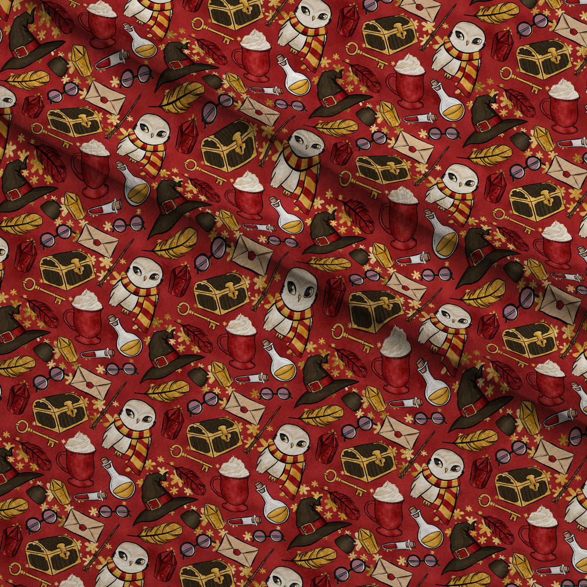 Owl Post Academy Pattern 23 Minky Fabric