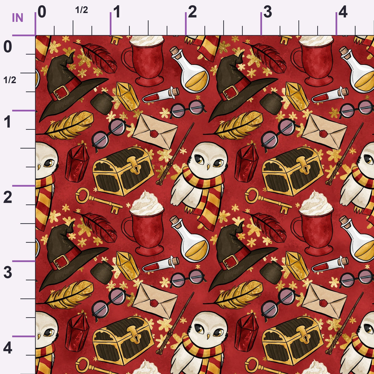 Owl Post Academy Pattern 23 Minky Fabric