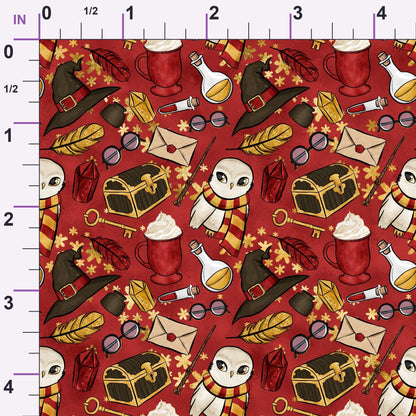 Owl Post Academy Pattern 23 Minky Fabric