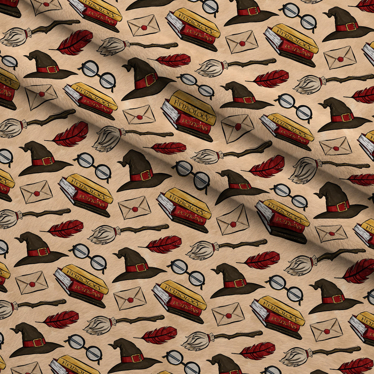 Owl Post Academy Pattern 24 Minky Fabric