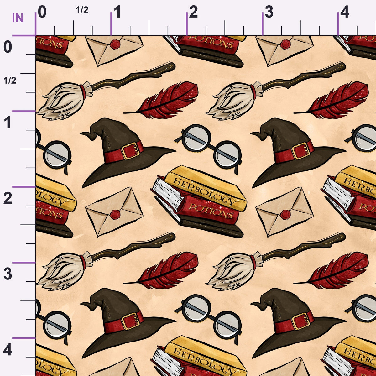 Owl Post Academy Pattern 24 Minky Fabric