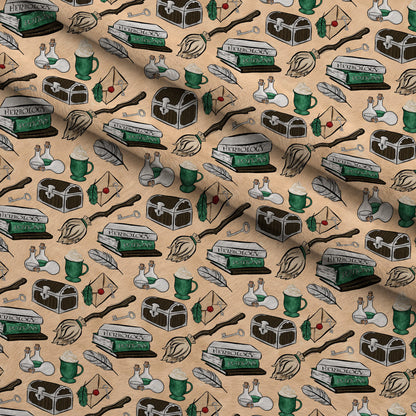Owl Post Academy Pattern 25 Minky Fabric