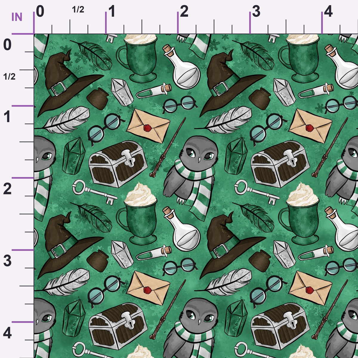 Owl Post Academy Pattern 26 Minky Fabric