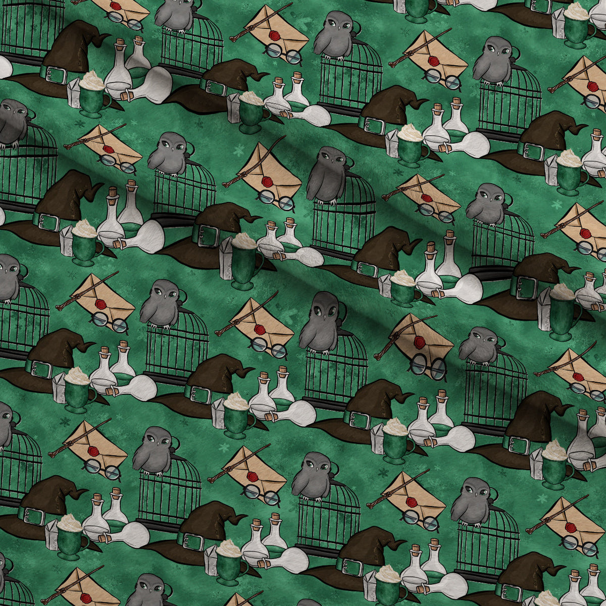 Owl Post Academy Pattern 29 Minky Fabric
