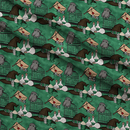 Owl Post Academy Pattern 29 Minky Fabric