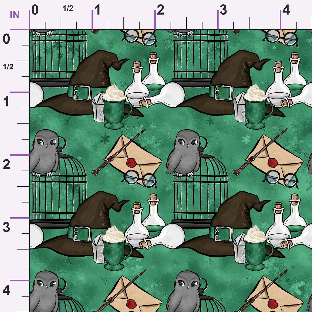 Owl Post Academy Pattern 29 Minky Fabric