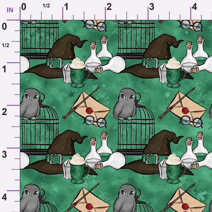 Owl Post Academy Pattern 29 Minky Fabric