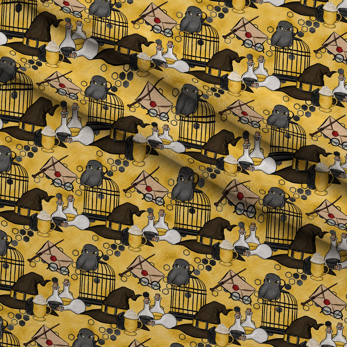 Owl Post Academy Pattern 3 Minky Fabric