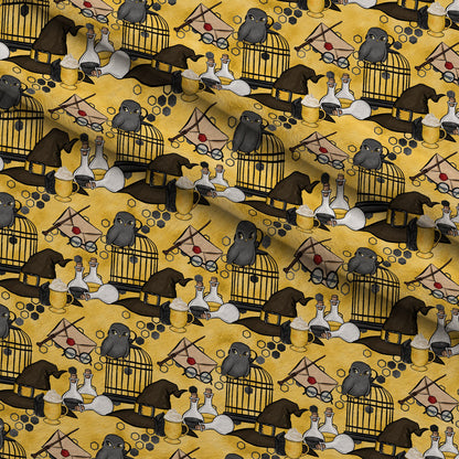 Owl Post Academy Pattern 3 Minky Fabric