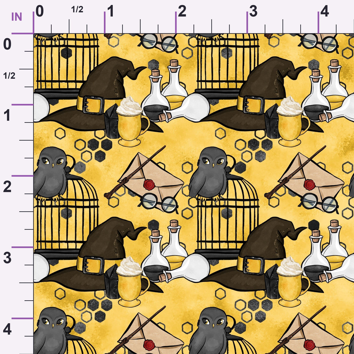 Owl Post Academy Pattern 3 Minky Fabric