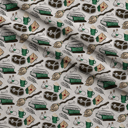 Owl Post Academy Pattern 30 Minky Fabric