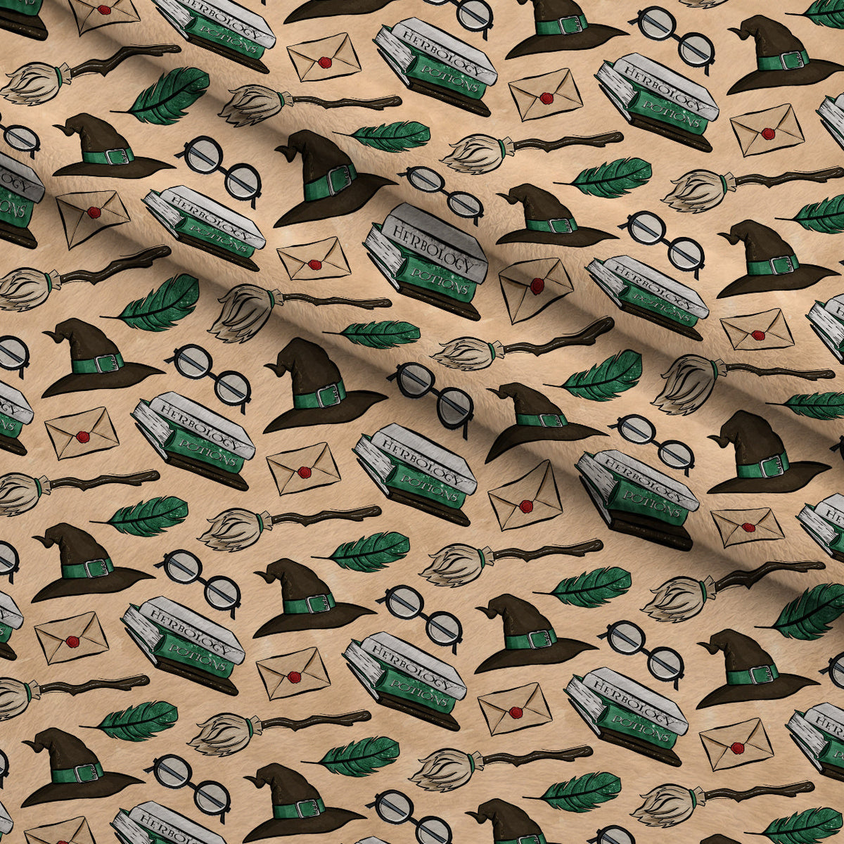 Owl Post Academy Pattern 32 Minky Fabric