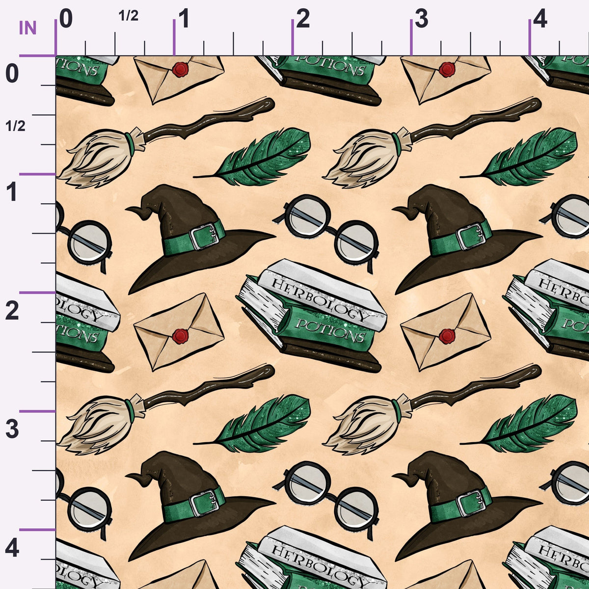 Owl Post Academy Pattern 32 Minky Fabric