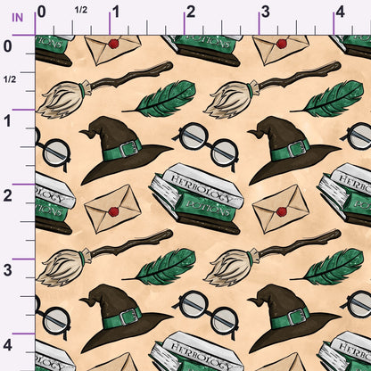 Owl Post Academy Pattern 32 Minky Fabric