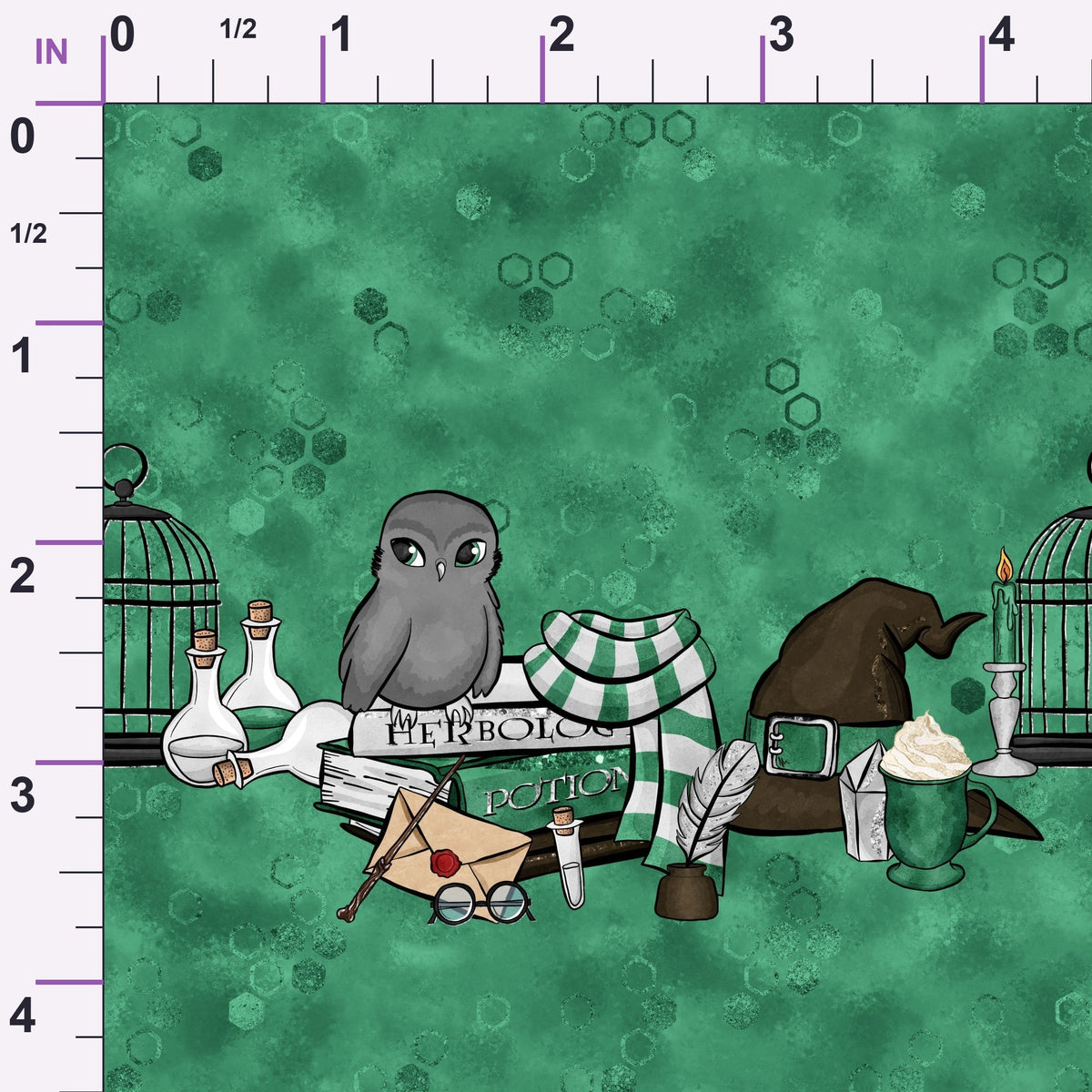 Owl Post Academy Pattern 33 Minky Fabric