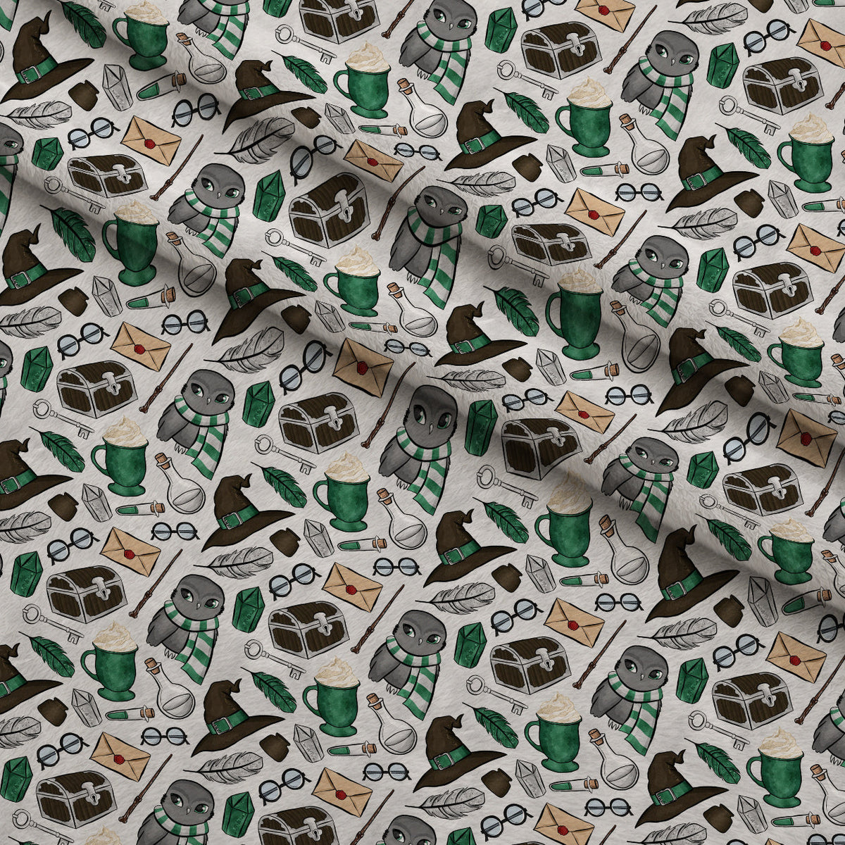Owl Post Academy Pattern 35 Minky Fabric