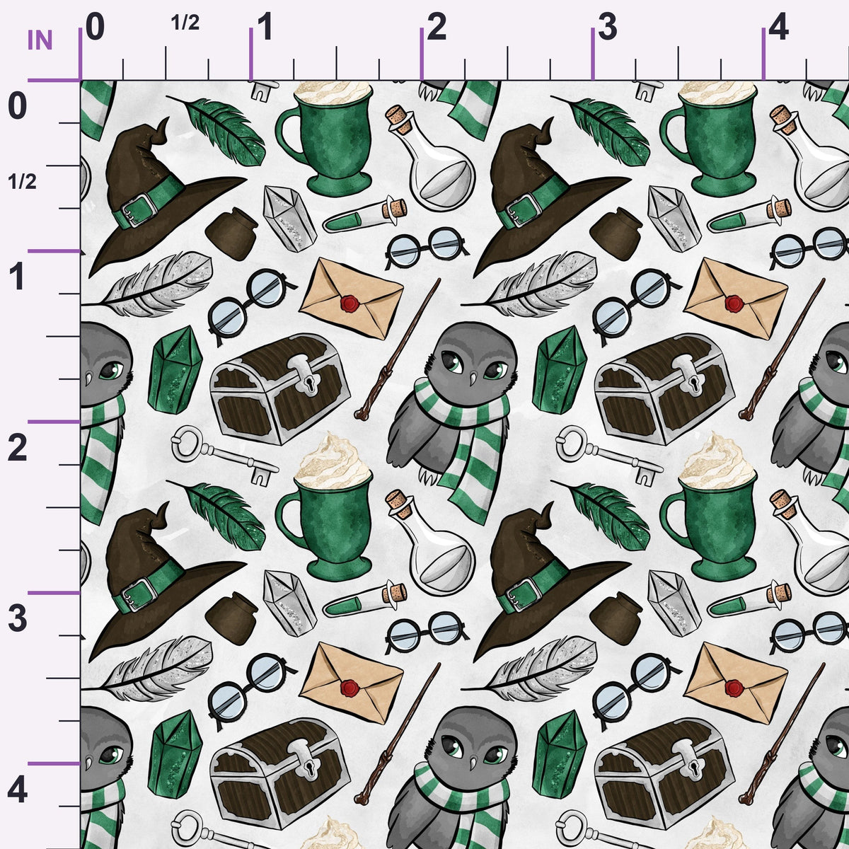 Owl Post Academy Pattern 35 Minky Fabric