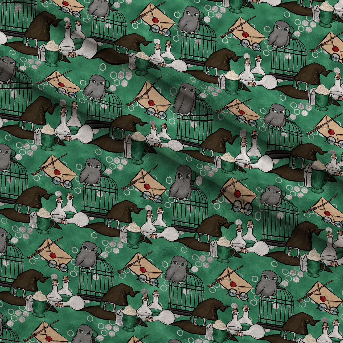 Owl Post Academy Pattern 36 Minky Fabric