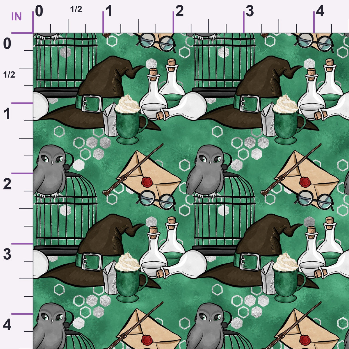 Owl Post Academy Pattern 36 Minky Fabric