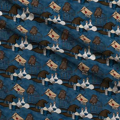 Owl Post Academy Pattern 37 Minky Fabric