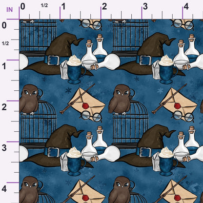 Owl Post Academy Pattern 37 Minky Fabric