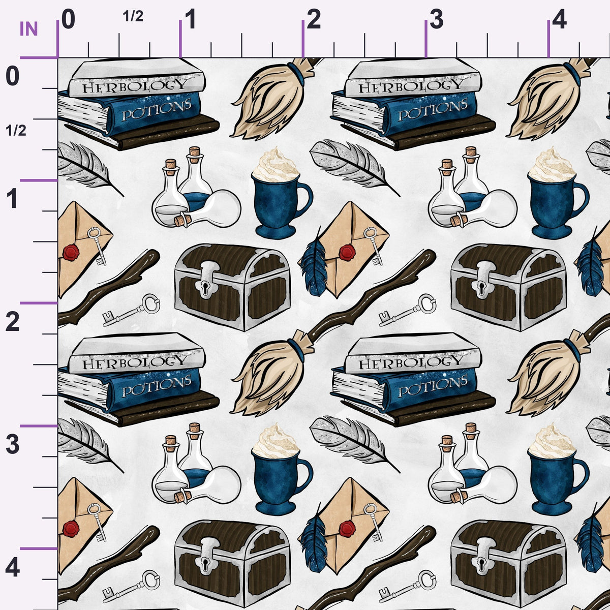 Owl Post Academy Pattern 38 Minky Fabric