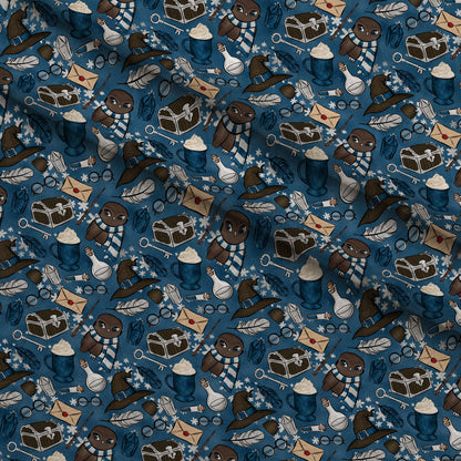 Owl Post Academy Pattern 39 Minky Fabric