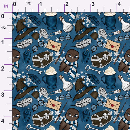 Owl Post Academy Pattern 39 Minky Fabric