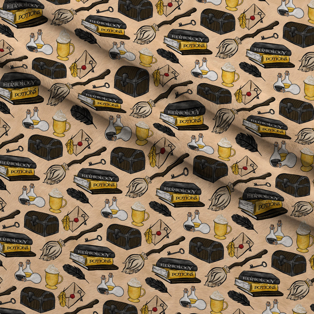 Owl Post Academy Pattern 4 Minky Fabric