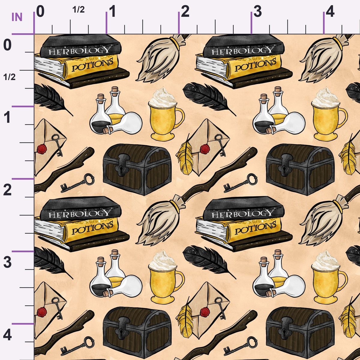 Owl Post Academy Pattern 4 Minky Fabric