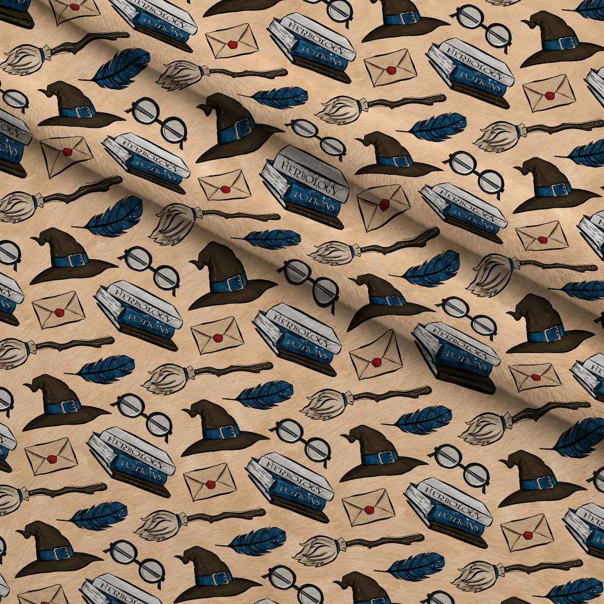 Owl Post Academy Pattern 40 Minky Fabric