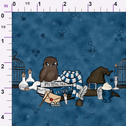 Owl Post Academy Pattern 41 Minky Fabric