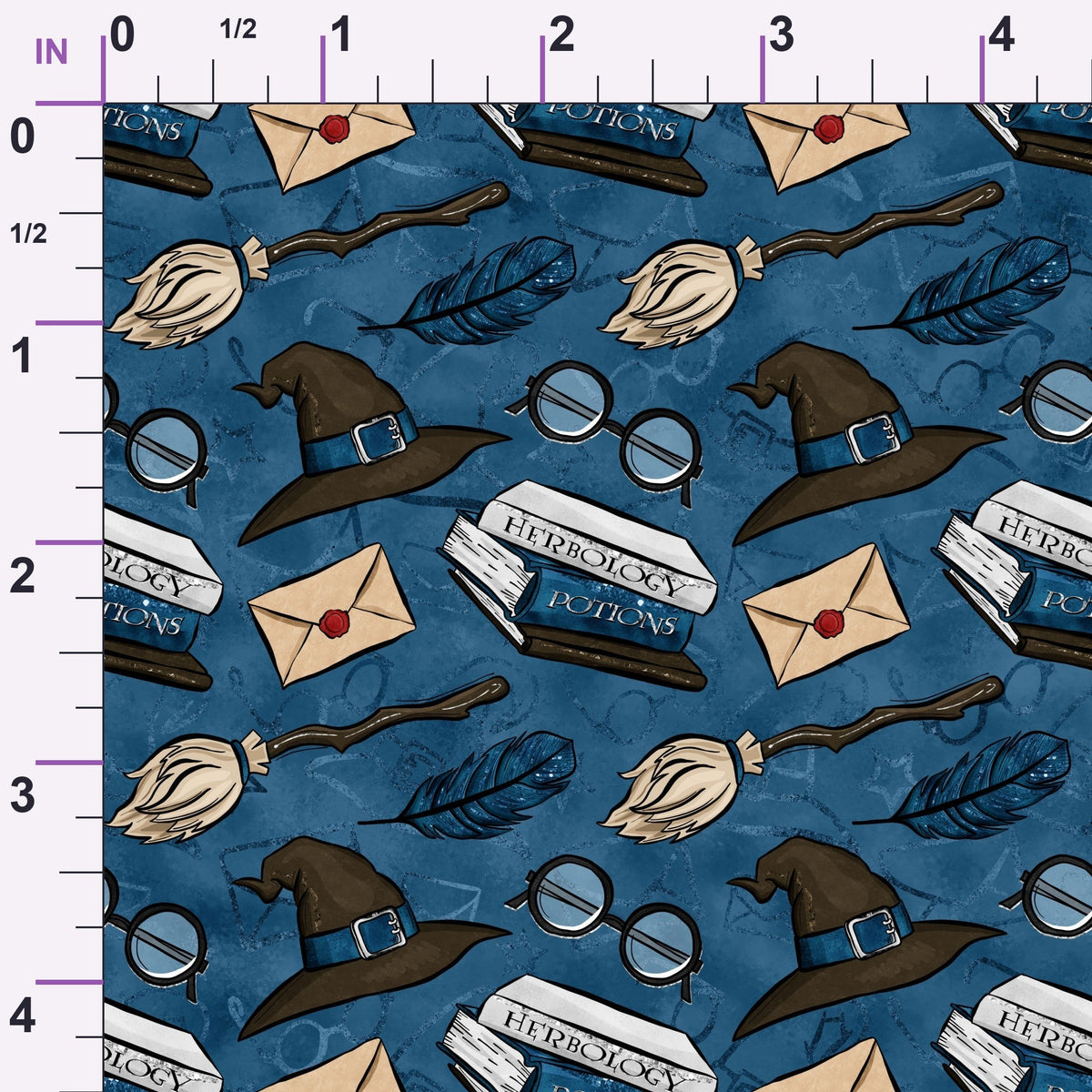 Owl Post Academy Pattern 42 Minky Fabric