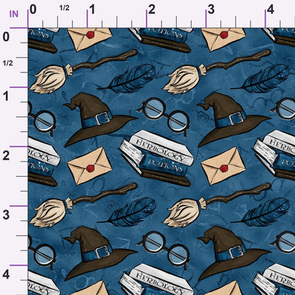 Owl Post Academy Pattern 42 Minky Fabric