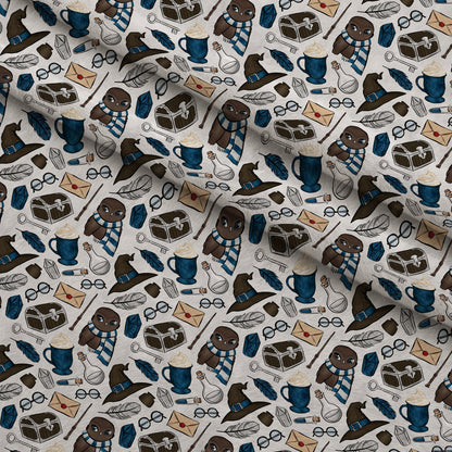 Owl Post Academy Pattern 43 Minky Fabric