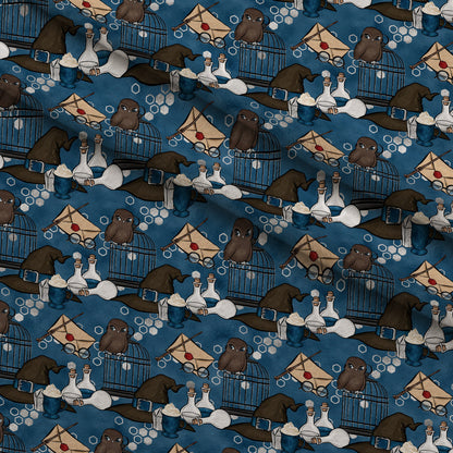 Owl Post Academy Pattern 44 Minky Fabric