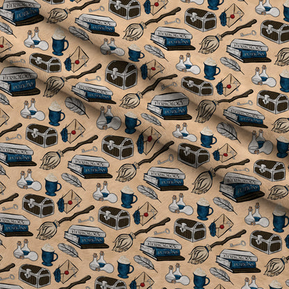 Owl Post Academy Pattern 45 Minky Fabric