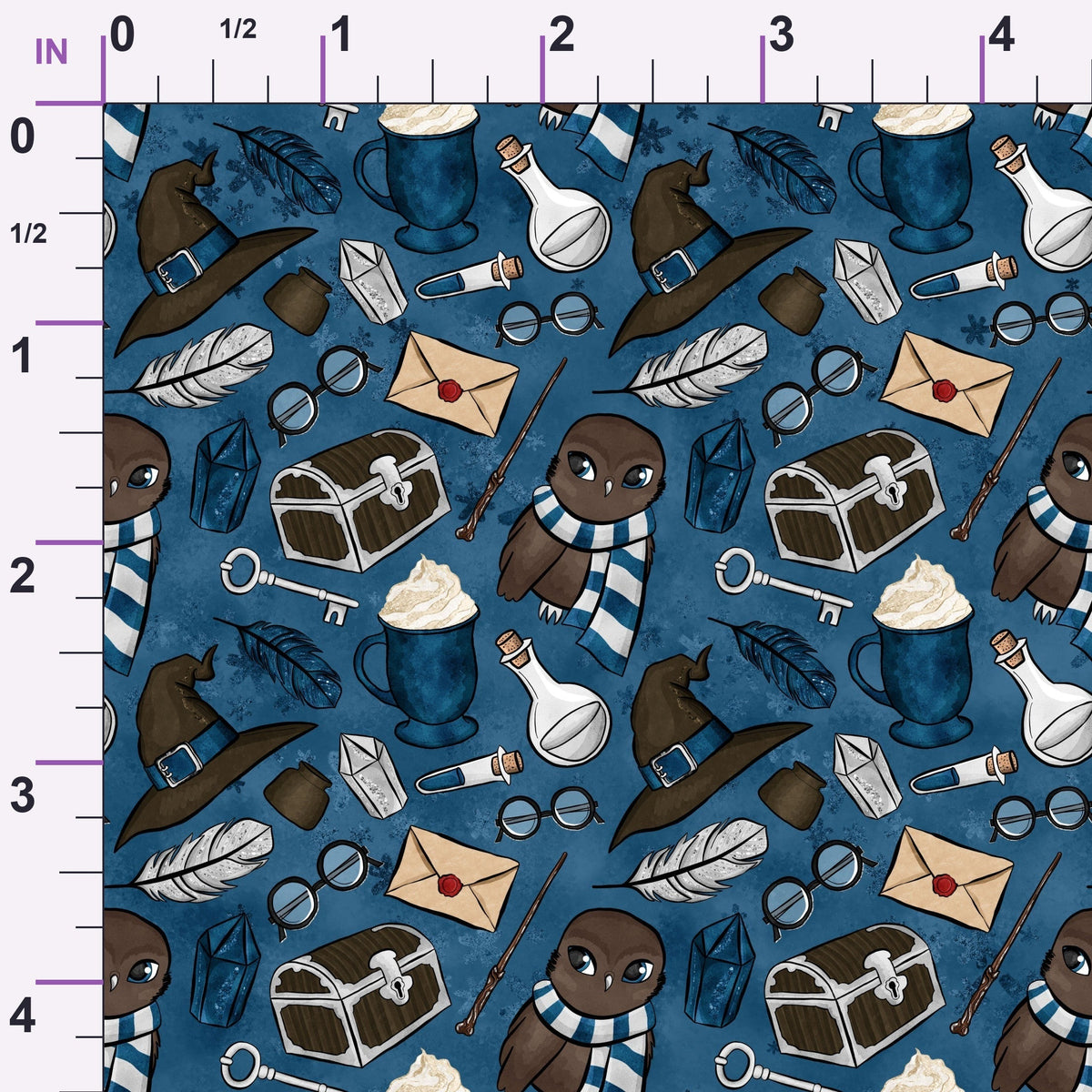 Owl Post Academy Pattern 46 Minky Fabric