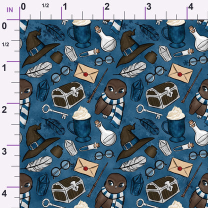 Owl Post Academy Pattern 46 Minky Fabric