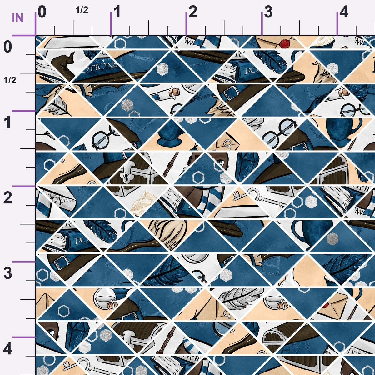 Owl Post Academy Pattern 47 Minky Fabric
