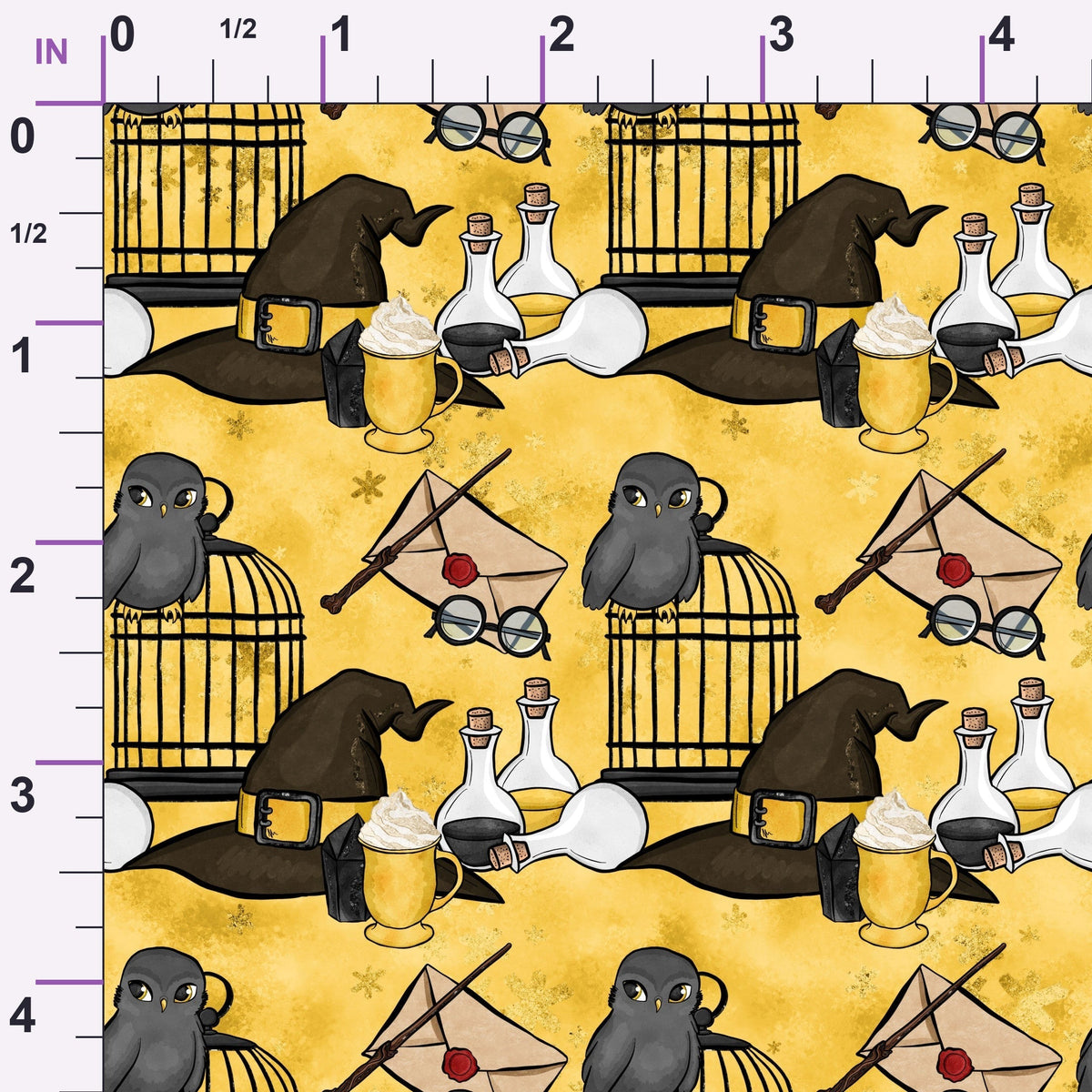 Owl Post Academy Pattern 8 Minky Fabric