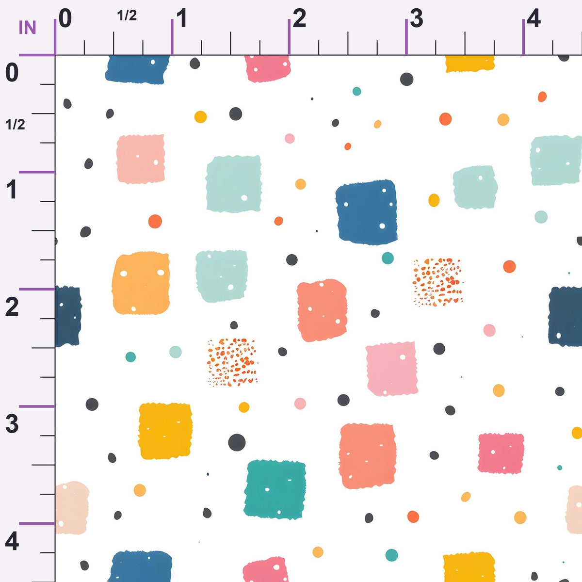 Paintbox Patches Pattern 1 Minky Fabric