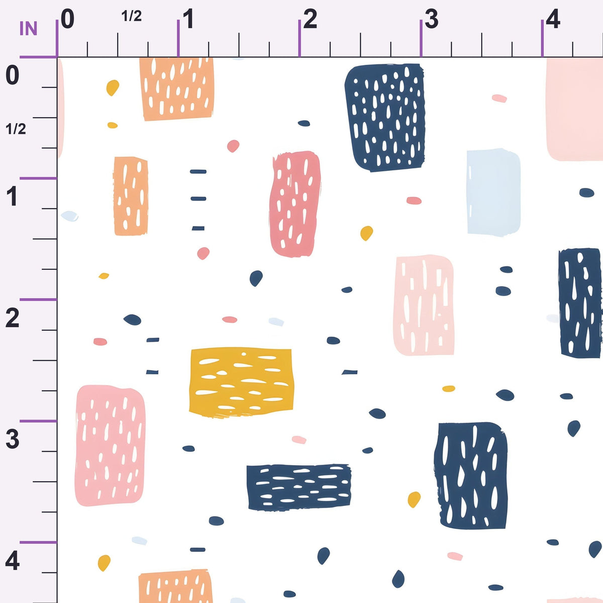 Paintbox Patches Pattern 13 Minky Fabric
