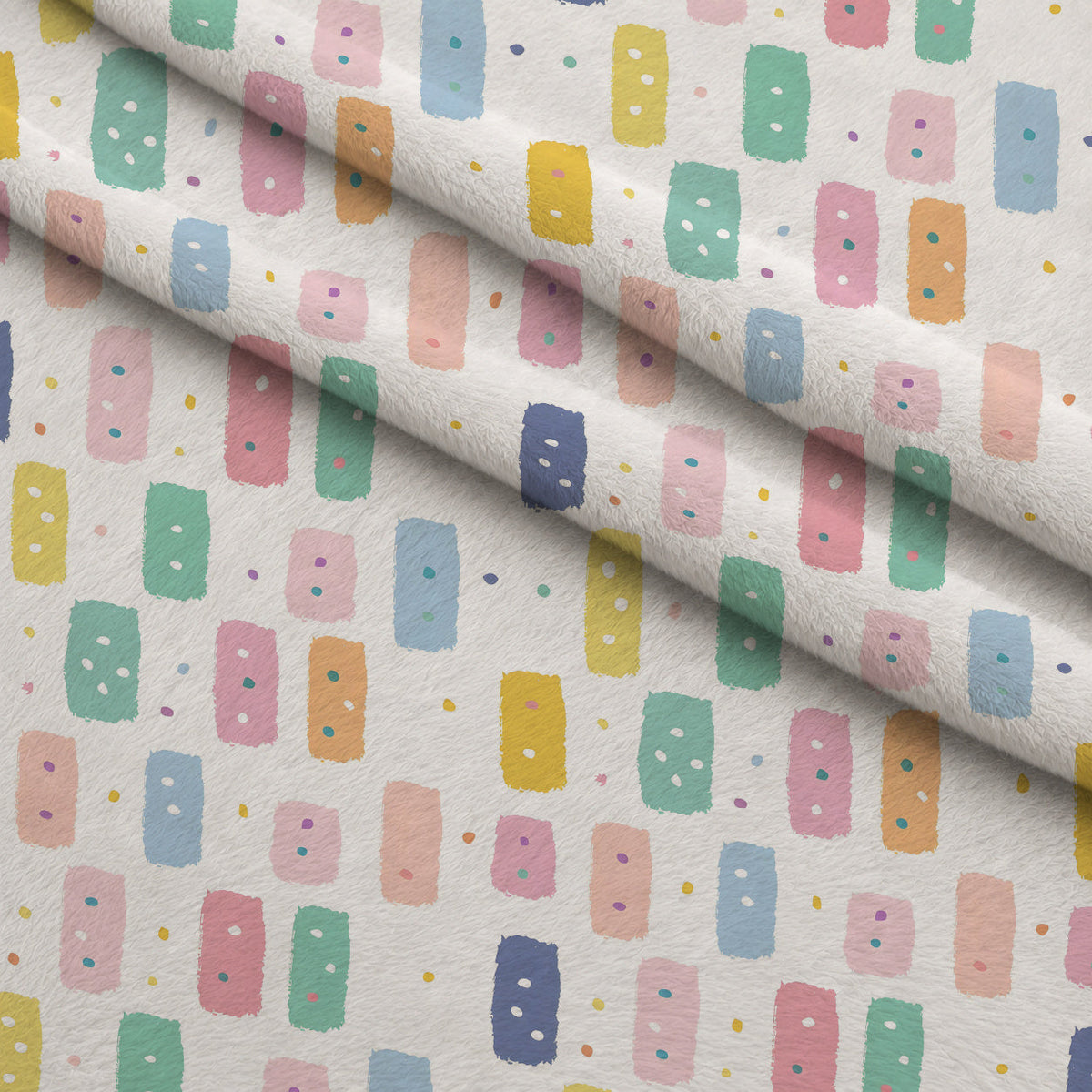 Paintbox Patches Pattern 15 Minky Fabric