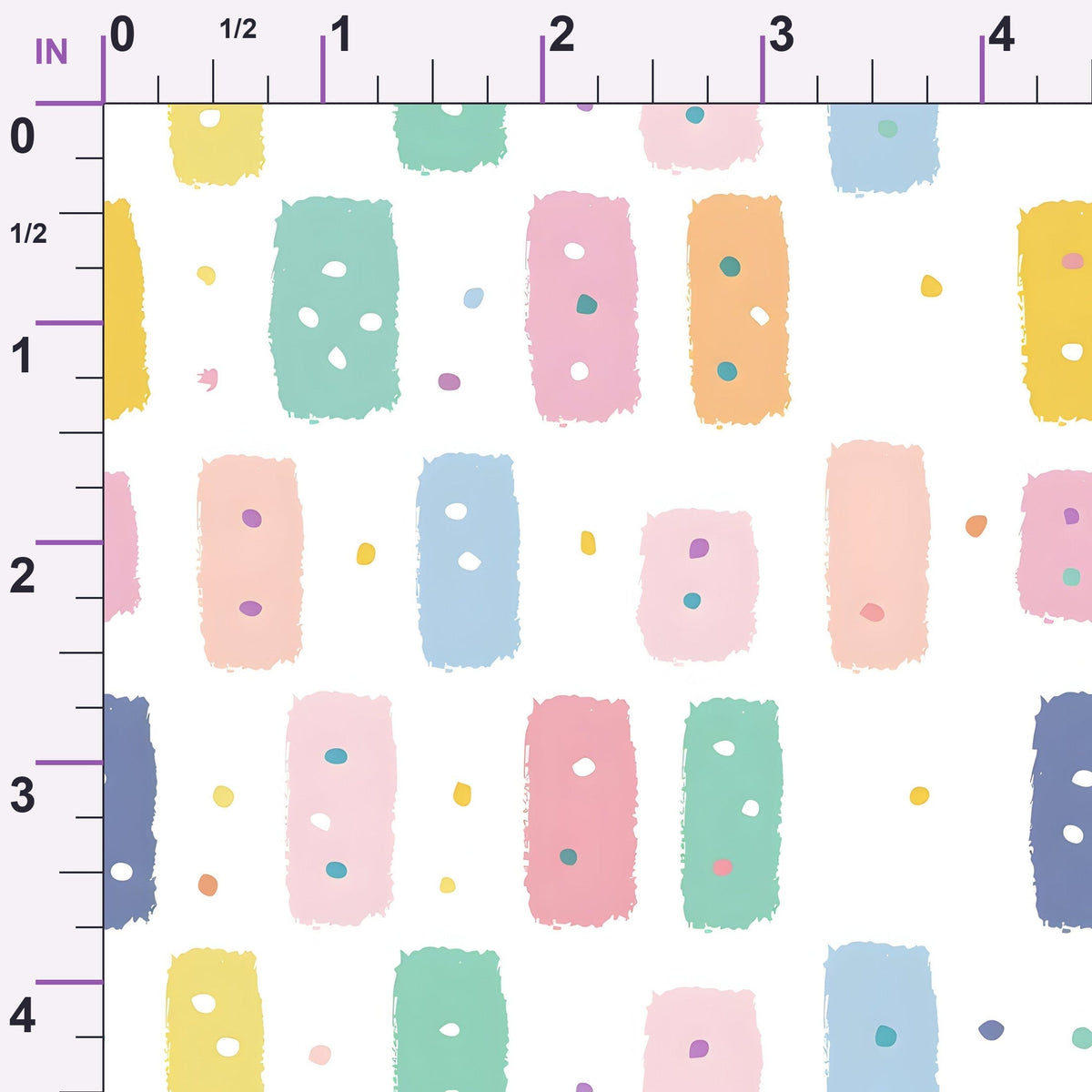 Paintbox Patches Pattern 15 Minky Fabric
