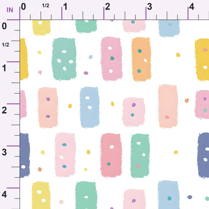 Paintbox Patches Pattern 15 Minky Fabric