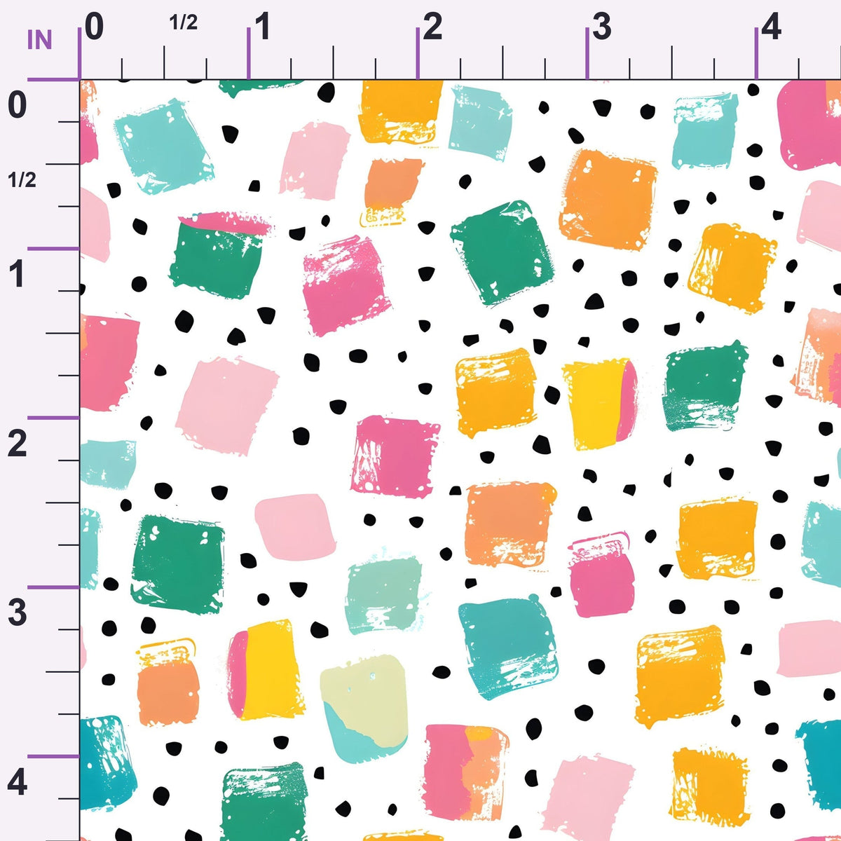 Paintbox Patches Pattern 2 Minky Fabric