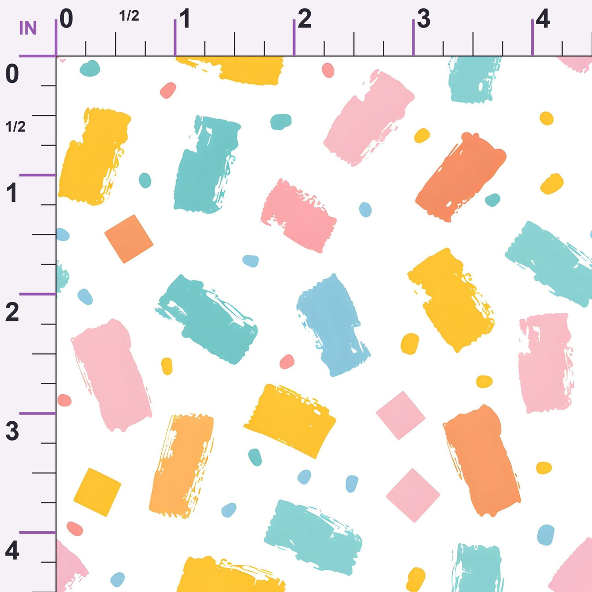 Paintbox Patches Pattern 4 Minky Fabric