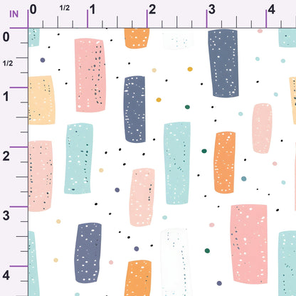 Paintbox Patches Pattern 9 Minky Fabric